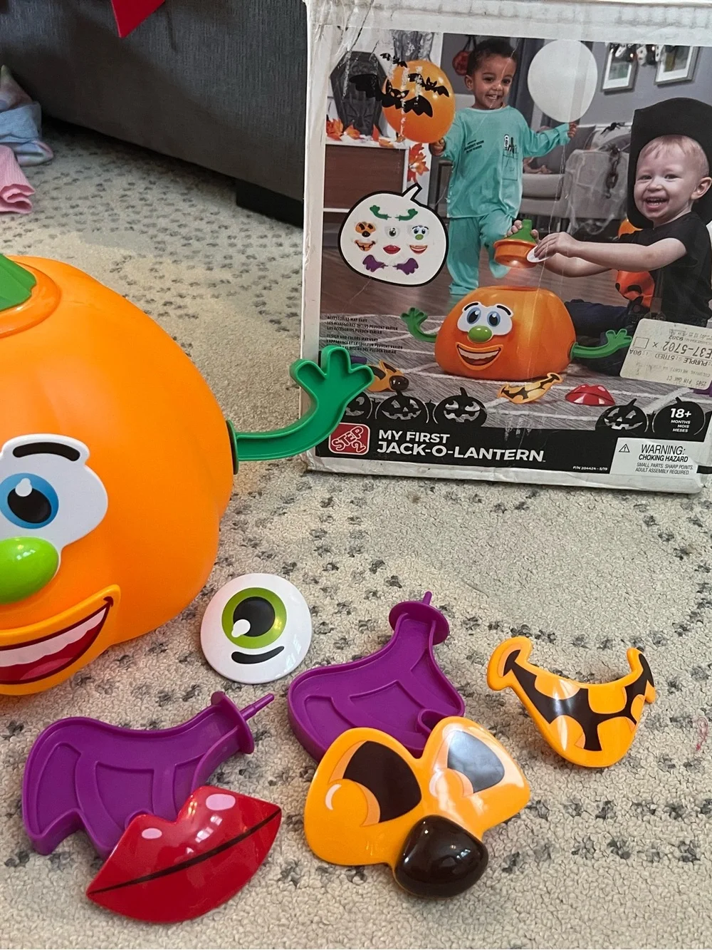 Step2 My First Jack-O-Lantern Kids Building Playset - Orange